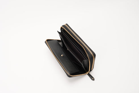 リーフ ダブルファスナー付長財布