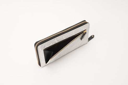 リーフ ファスナー付長財布