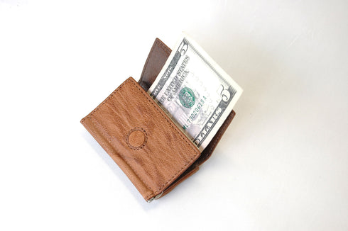 ゴート 札バサミ付ファスナー小銭入れ