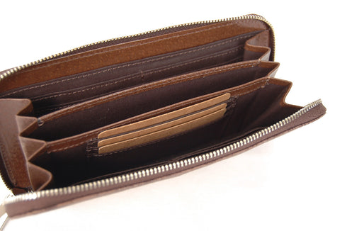ゴート 三方ファスナー長財布