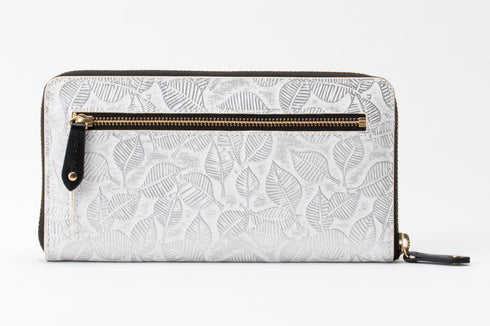 リーフ ファスナー付長財布