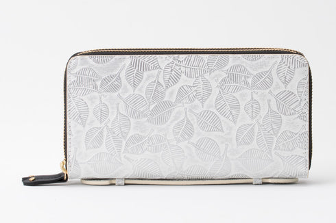 リーフ ダブルファスナー付長財布