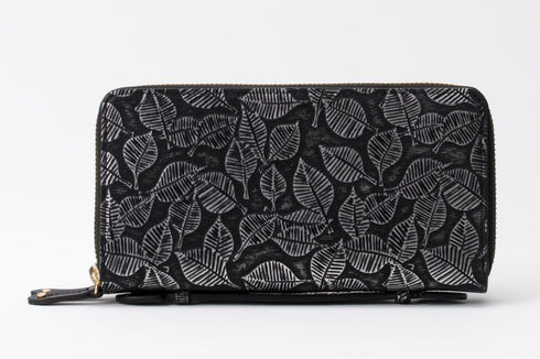 リーフ ダブルファスナー付長財布