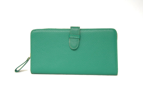 シュリンク ファスナー付二つ折れ長財布