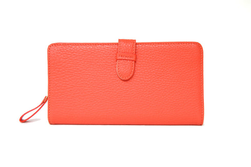 シュリンク ファスナー付二つ折れ長財布