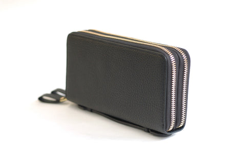シュリンク ダブルファスナー付長財布