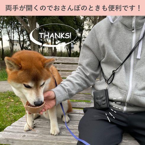 ファミリーウォレット 三つ折りミニ財布|家族の写真を入れられる肉球付き本革財布