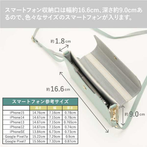 ジョイントウォレット&スマホポシェット&ミニバッグ セット