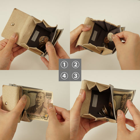 シュリンク 二つ折れミニ財布